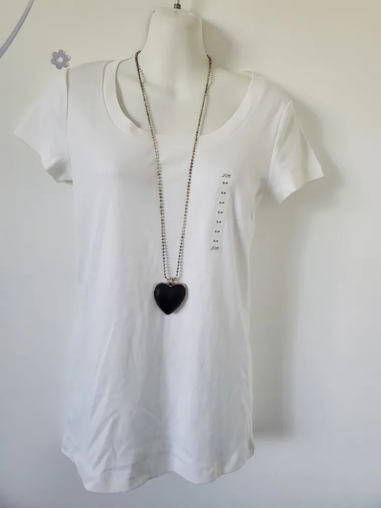 Joe Fresh White T-Shirt Size S thumbnail