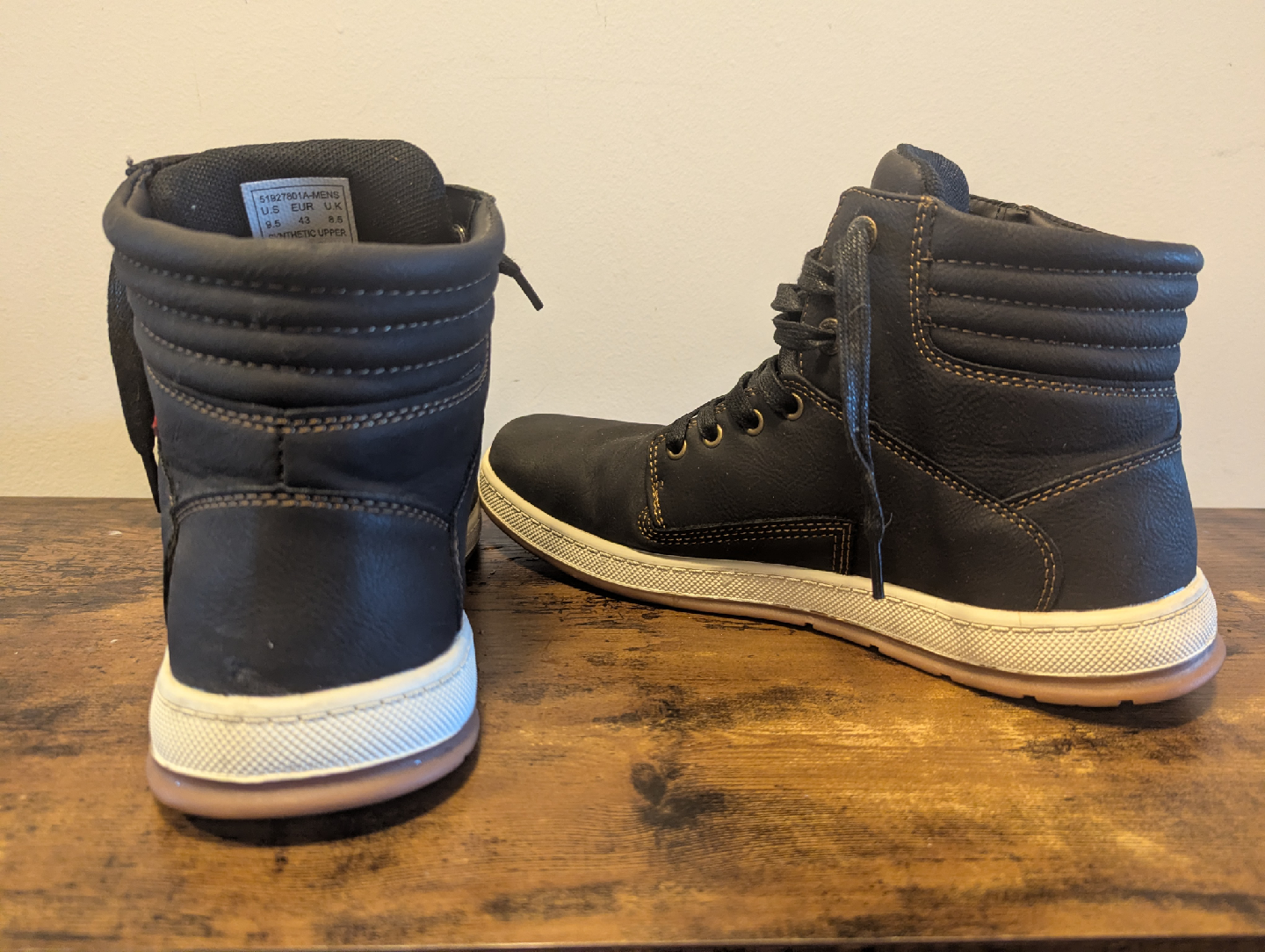 Levi's Men's Black High-Top Sneakers Size 9.5 - photo 3