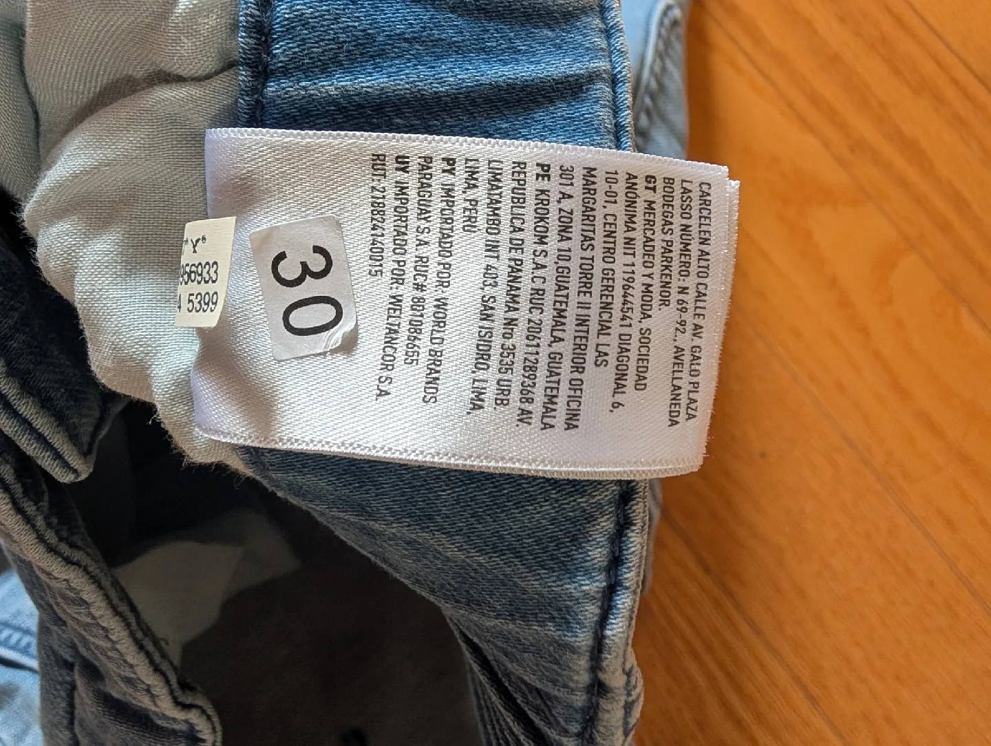 American Eagle Denim Wide Leg Pants - Size 30 image indicator(3)