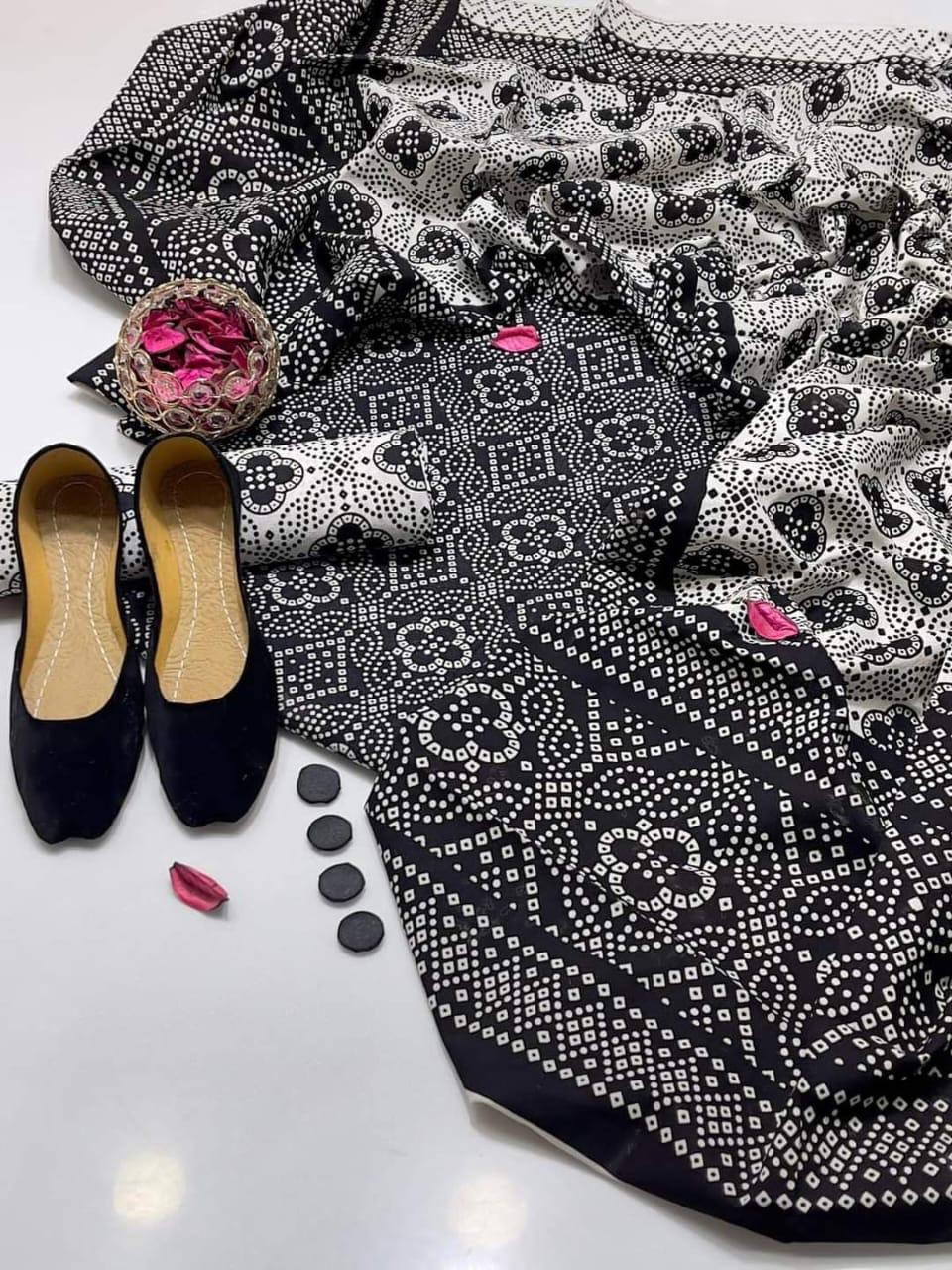 Unstitched Ajrak Suits - photo 2