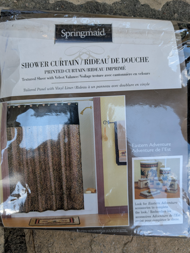 Springmaid Leopard Print Shower Curtain - New - photo 2