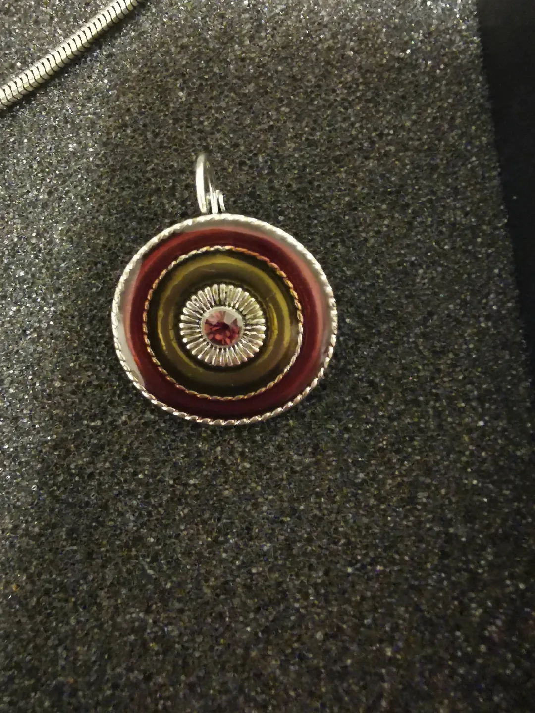 Necklace and Earring Set - Purple💜 Green💚 Silver🤍 Daisy 🌼 Design image indicator(3)