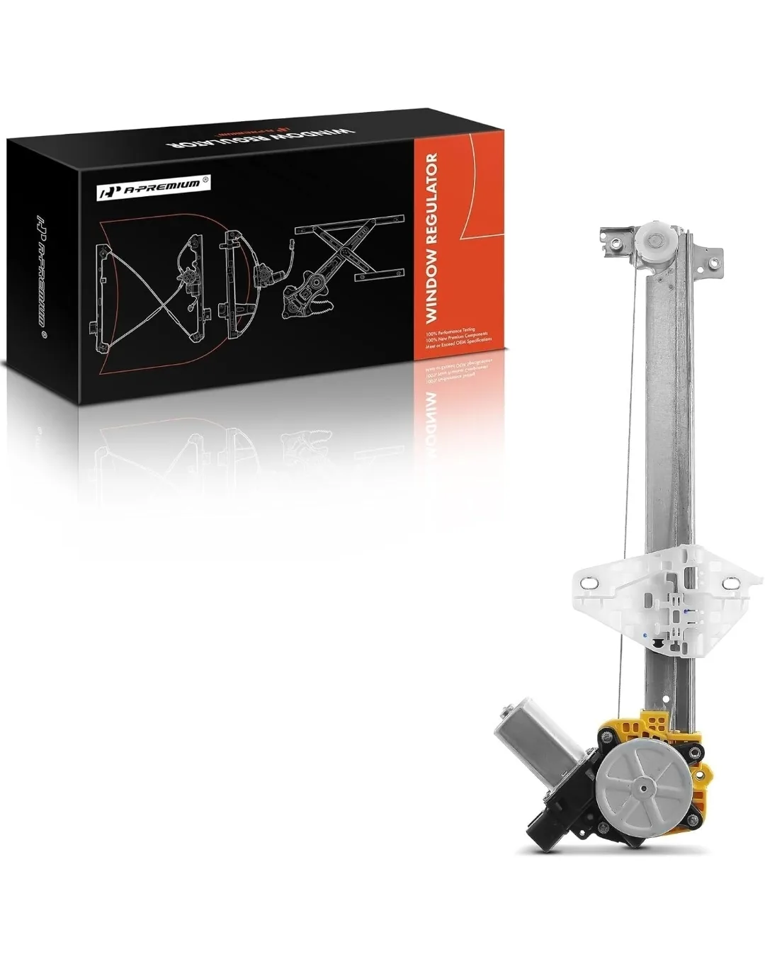 Rear Driver Side Window Regulator w/ Motor for Honda Civic Sedan thumbnail
