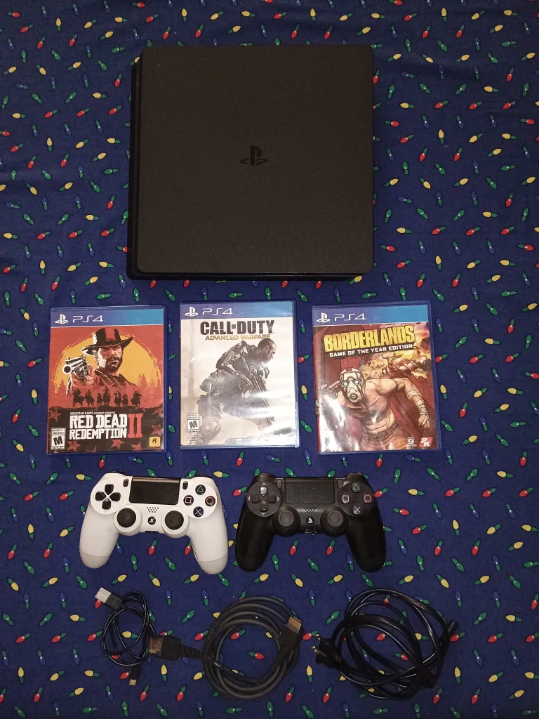 🎮 PS4 Slim 500GB Bundle | 2 Controllers + 3 Hit Games image indicator(6)