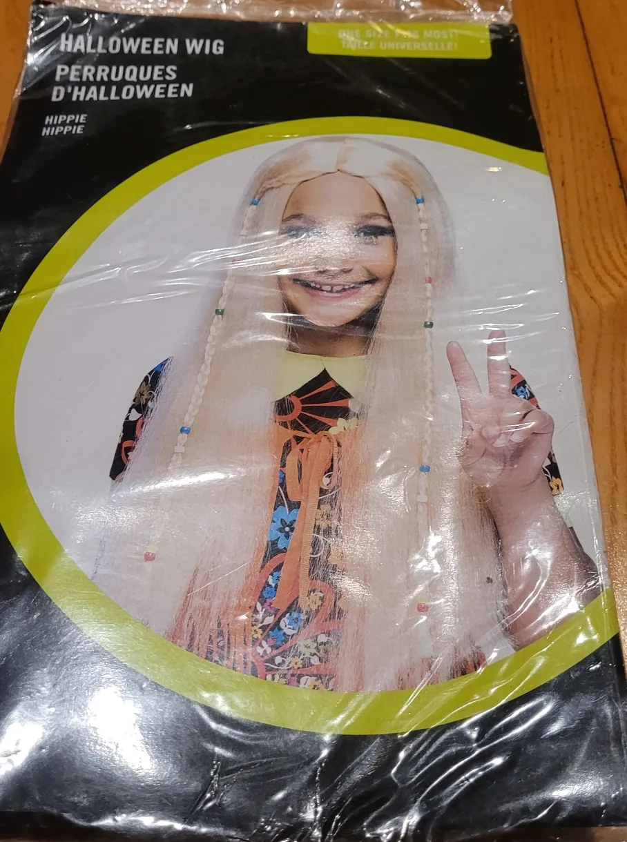 Halloween Hippie Wig - New in Package! thumbnail
