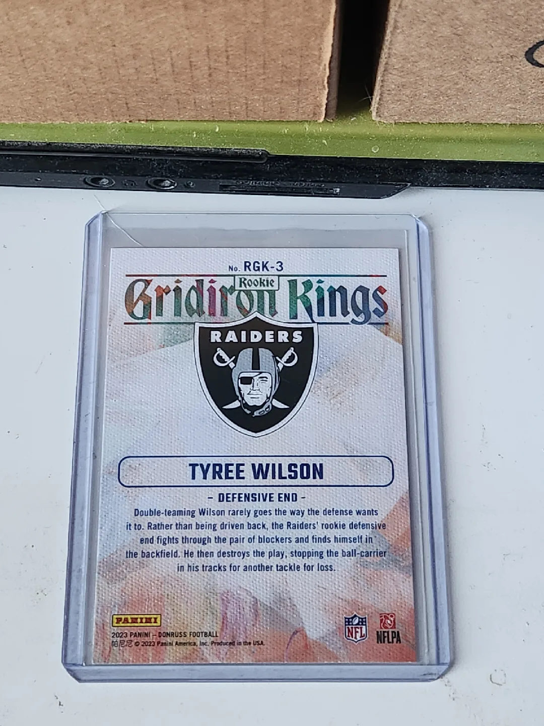 Tyree Wilson Las Vegas Raiders Rookie Card image indicator(2)