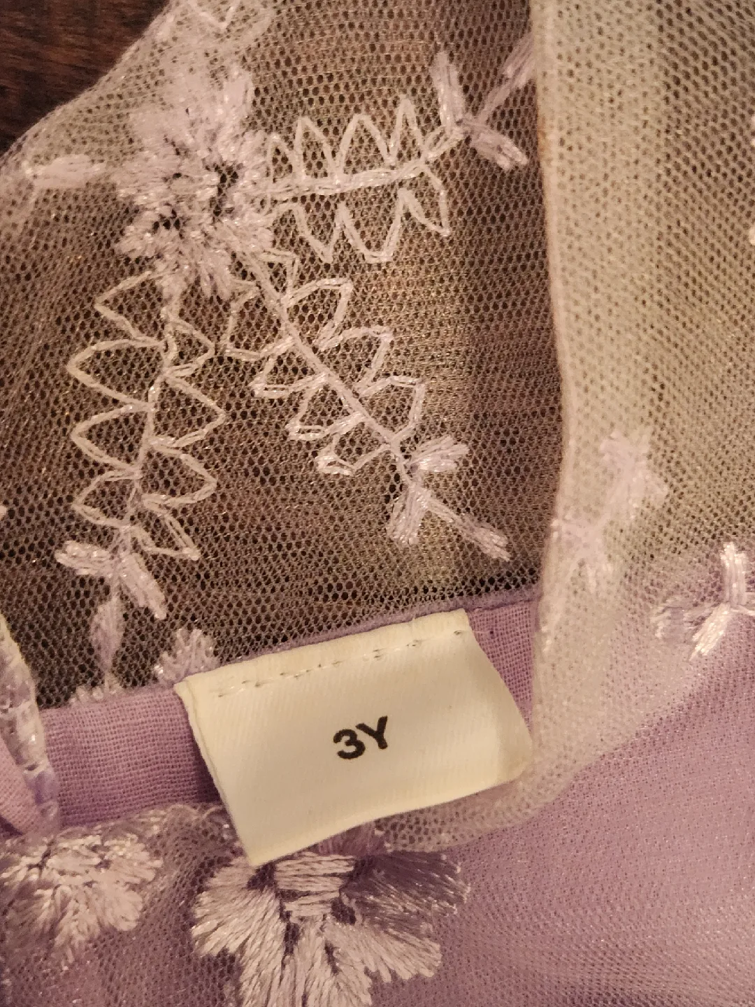 Lilac Flower Girl Dress - Size 3Y image indicator(3)