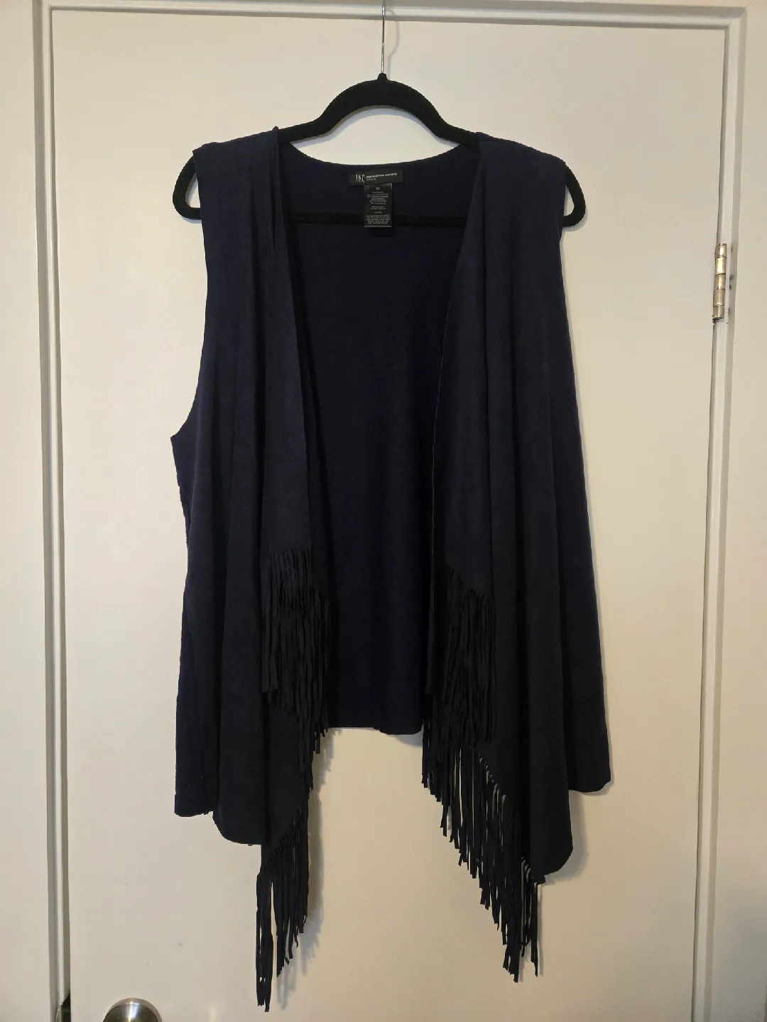 INC International Concepts Fringe Vest - 2X