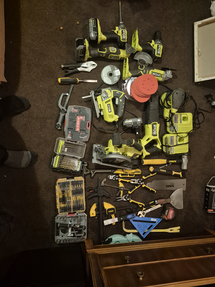 Ryobi & DeWalt Tool Lot