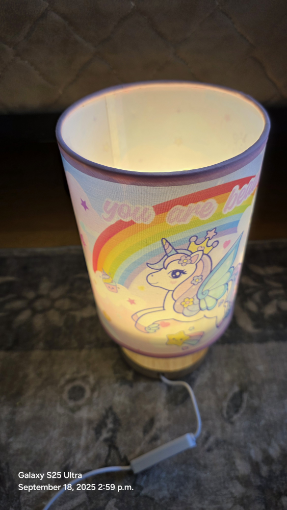 Unicorn Bedside Table Lamp - Kids Night Light - photo 2