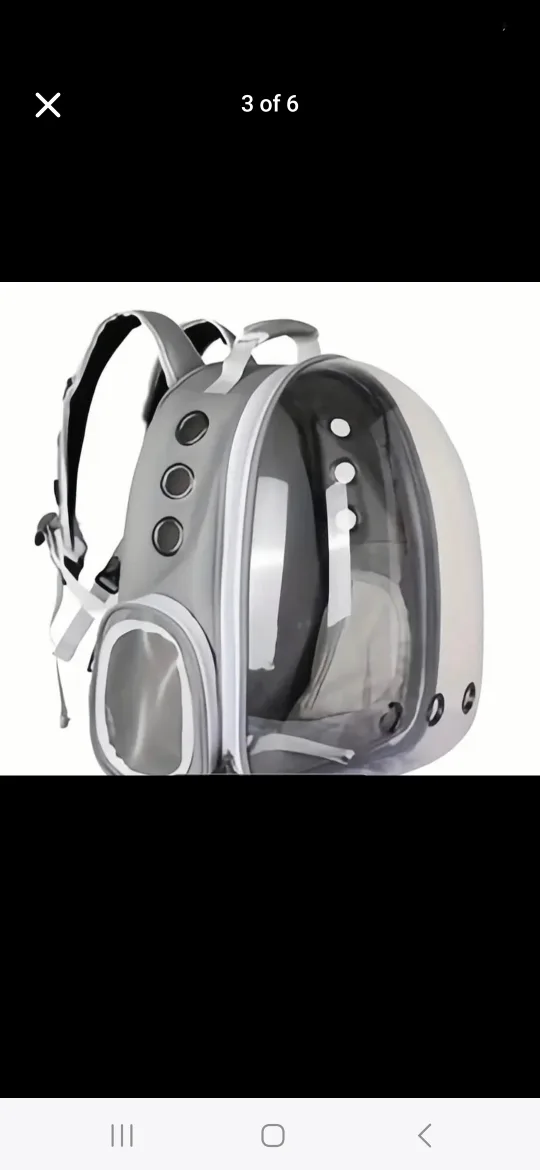 New Pet Carrier Backpack - Space Capsule Design image indicator(2)