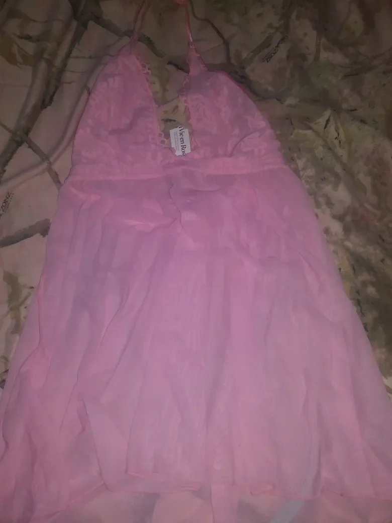 Vie en Rose Pink Babydoll Lingerie thumbnail