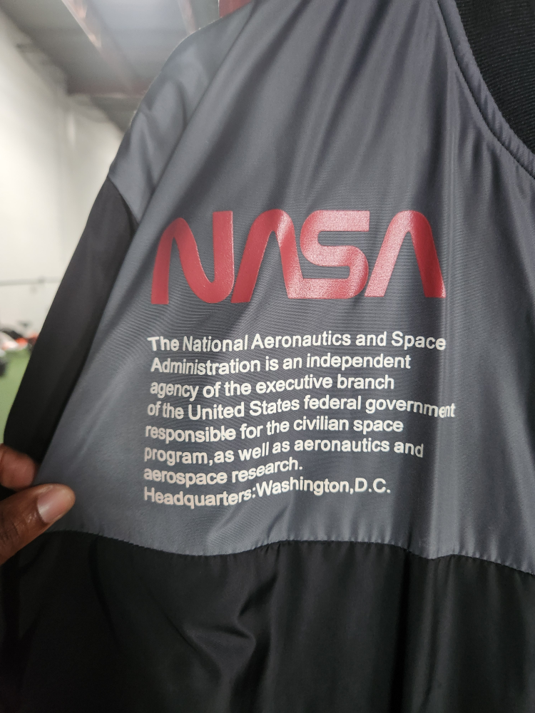 NASA Bomber Jacket - Black, Nylon & Aluminum - photo 4