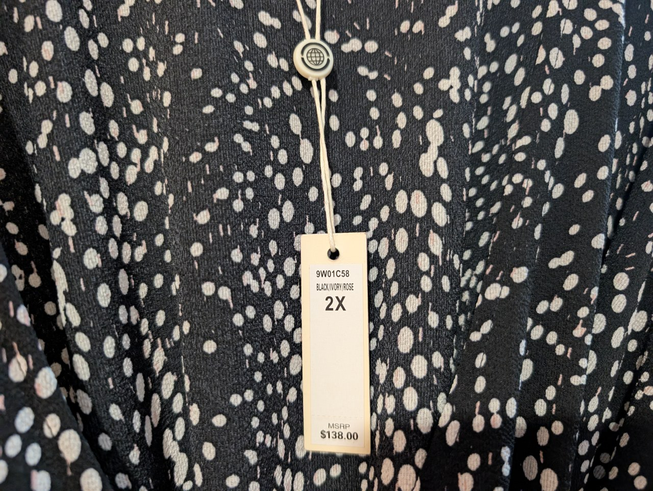Max Studio Black Ivory Rose Dress - 2X - photo 3