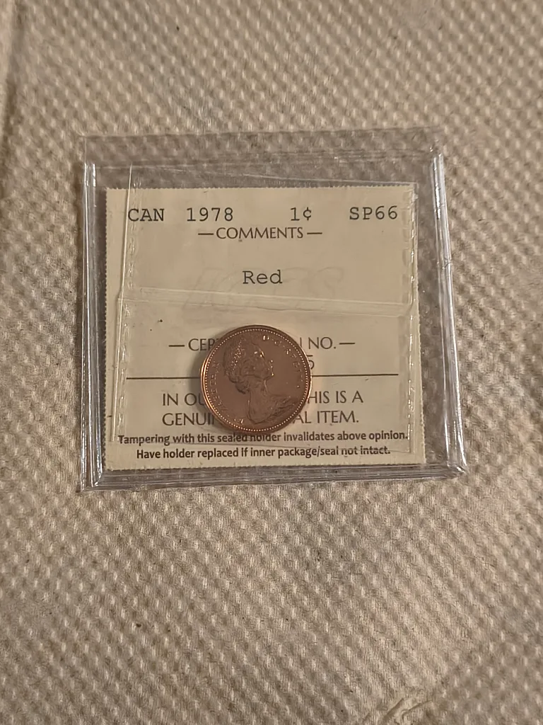 1978 Canadian Penny - ICCS Certified SP66 thumbnail