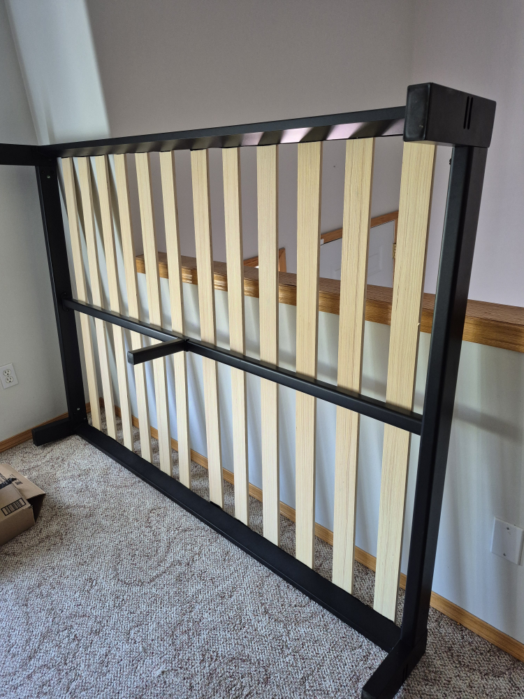 Full-size Metal Bed Frame - Black - photo 3
