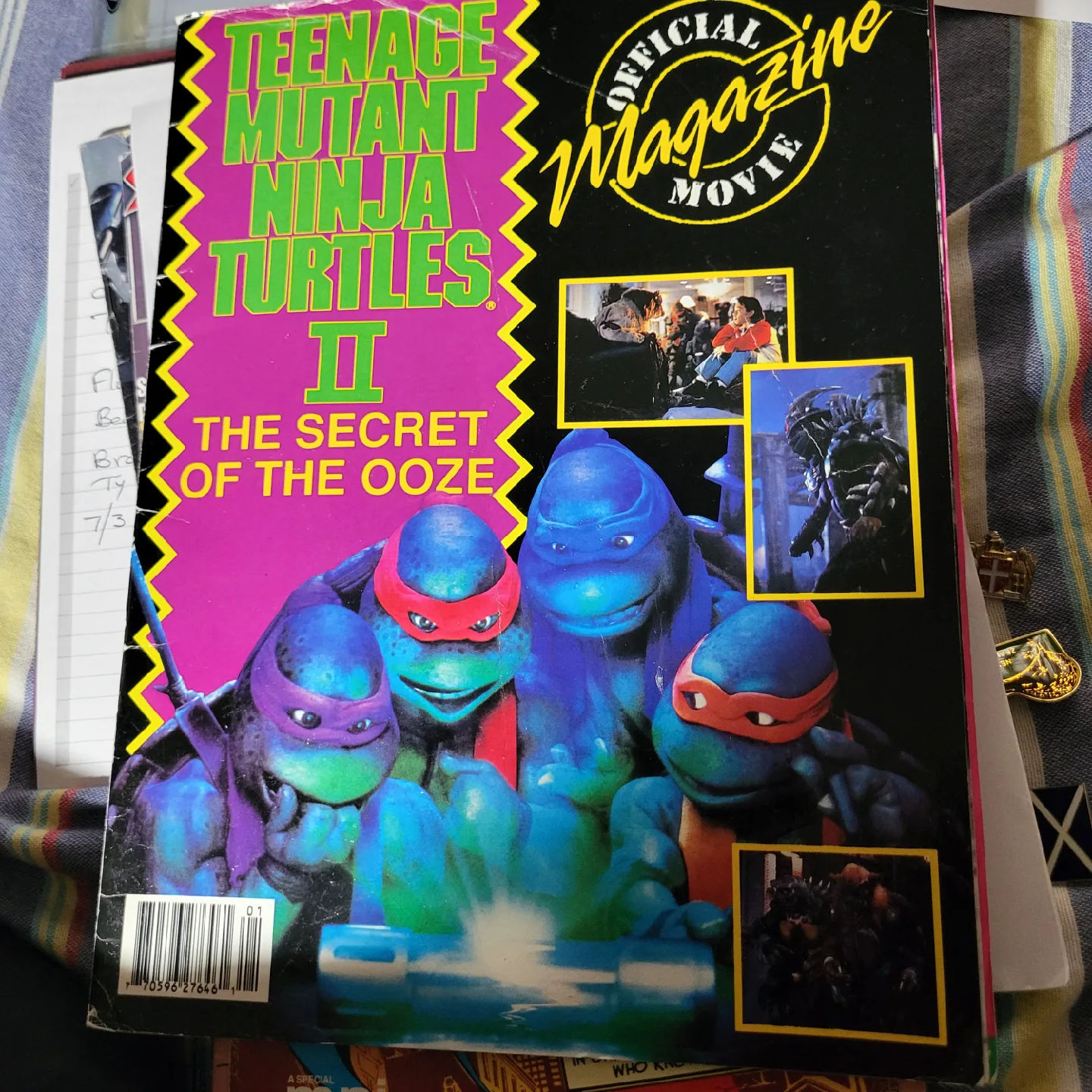 Teenage Mutant Ninja Turtles II Movie Magazine thumbnail