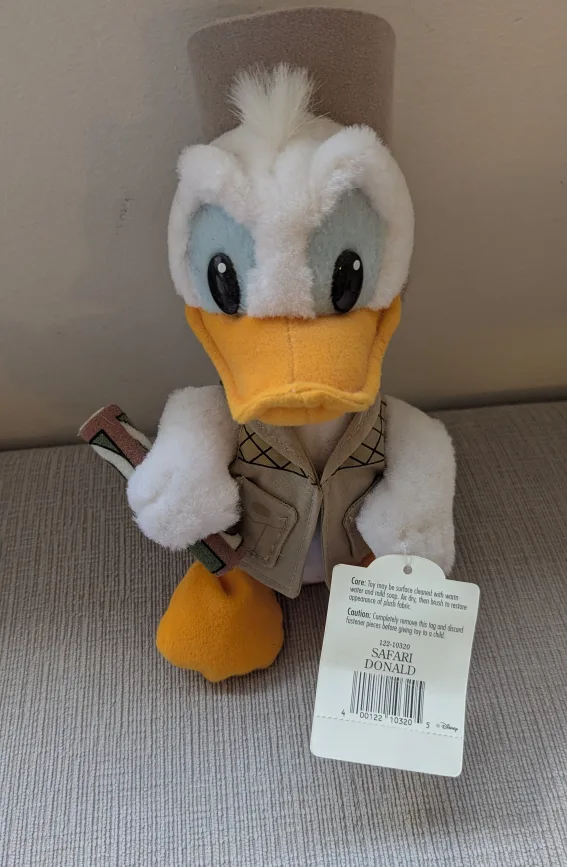 Brand New with Tags Safari Donald Duck Plush Toy thumbnail