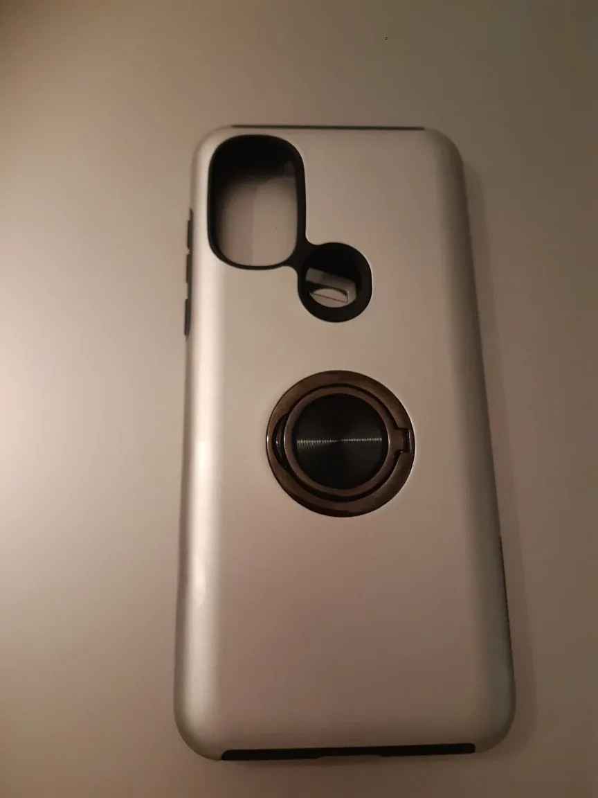 Silver Phone Case with Ring Holder image indicator(2)