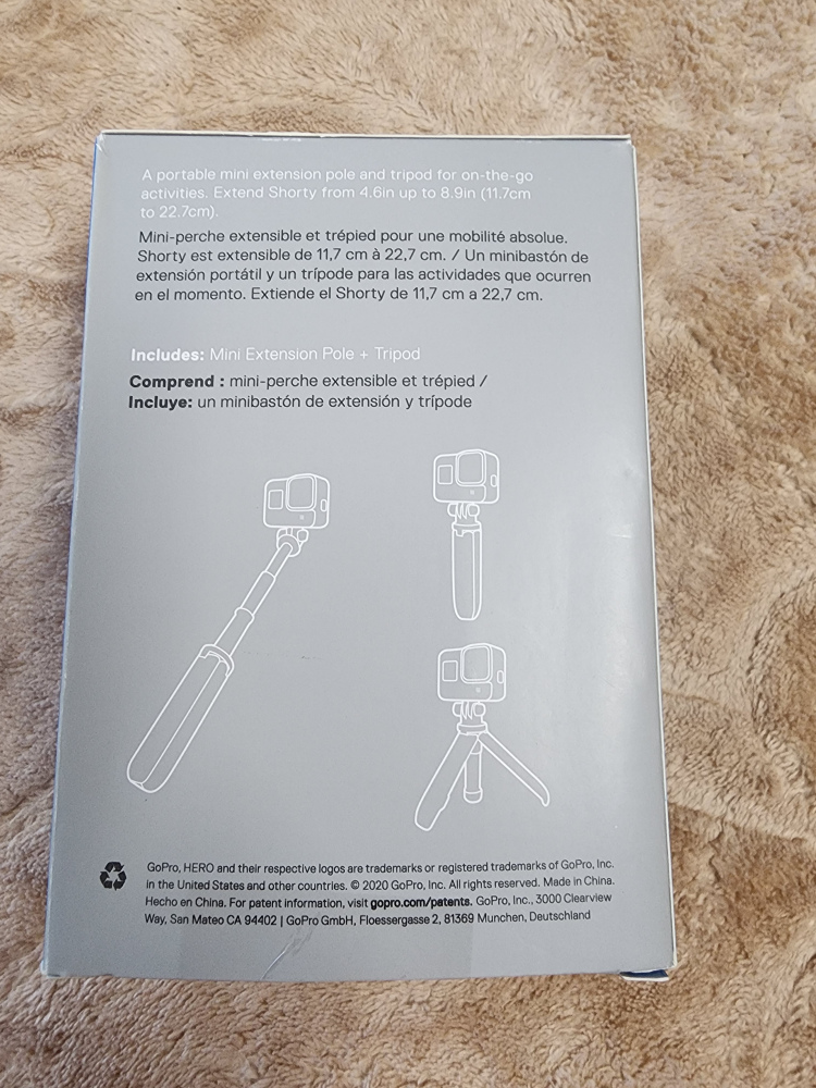GoPro Shorty Mini Extension Pole + Tripod