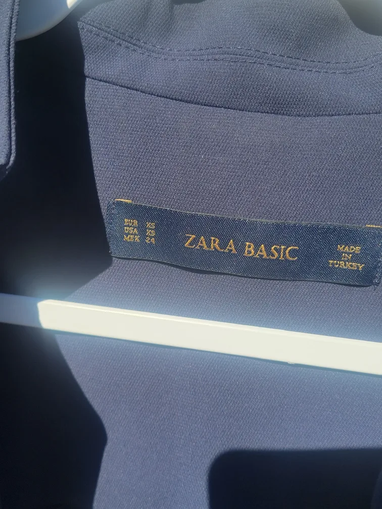 Zara Navy long xs blazer image indicator(5)