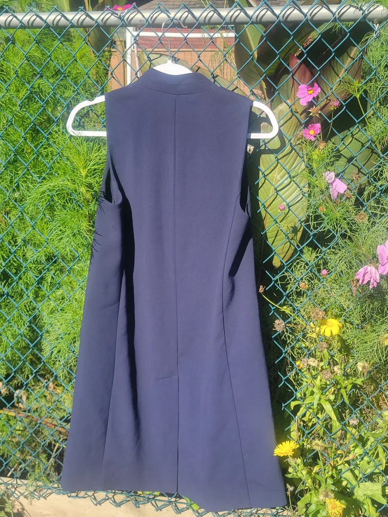Zara Navy long xs blazer image indicator(6)