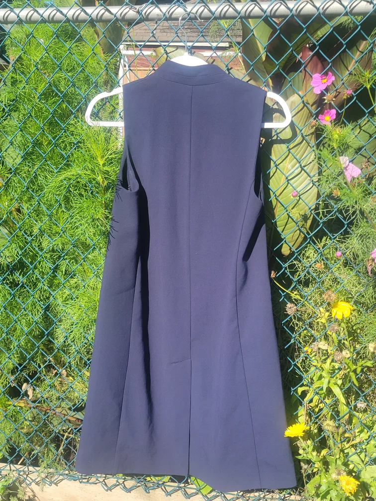 Zara Navy long xs blazer image indicator(7)