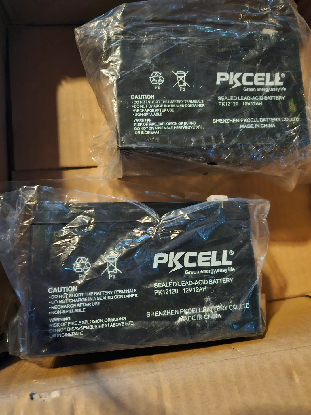 PKCELL Sealed Lead-Acid Battery PK12120 12V 12AH - New image indicator(4)