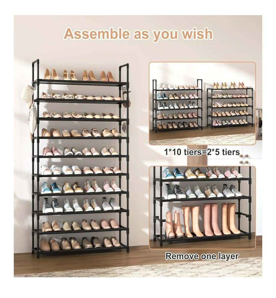 Shoe Rack Organizer - Holds Many Pairs - photo 2
