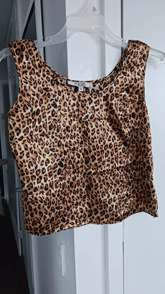 Ness Animal Print Tank Top - Size M thumbnail