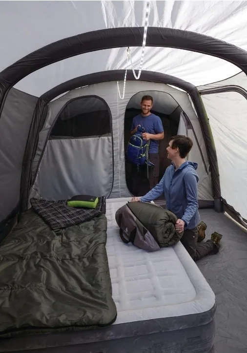 Brand New Double-High Queen Air Mattress, Built-In 120V Pump image indicator(6)