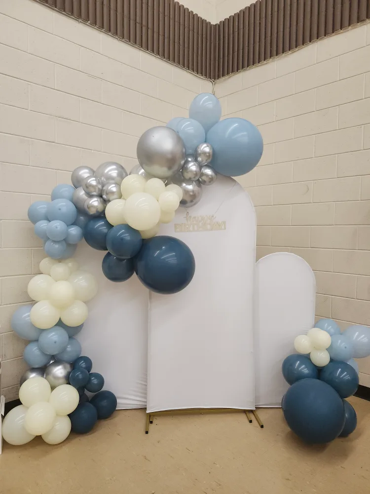 Gold Metal Wedding / Birthday Arch Backdrop Stand FOR RENT image indicator(5)