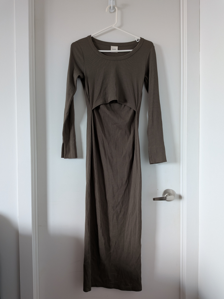 Maternity maxi dress