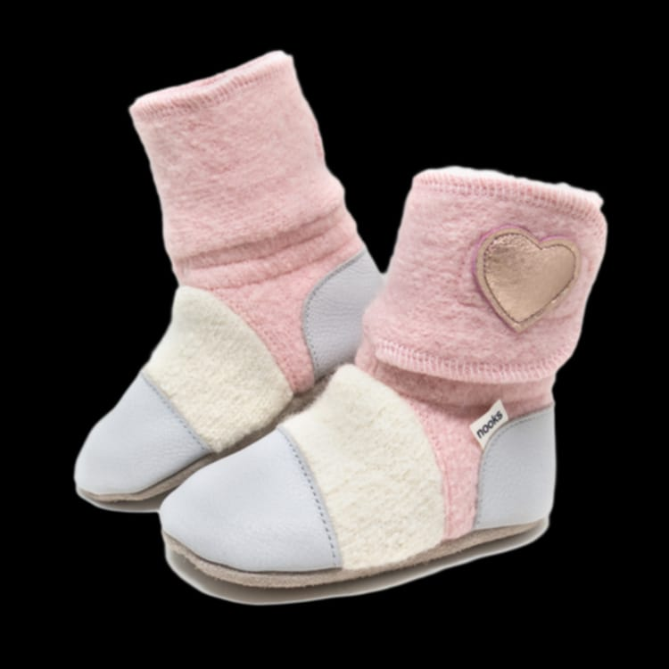 Nooks leather bottom shoes 6-12months size