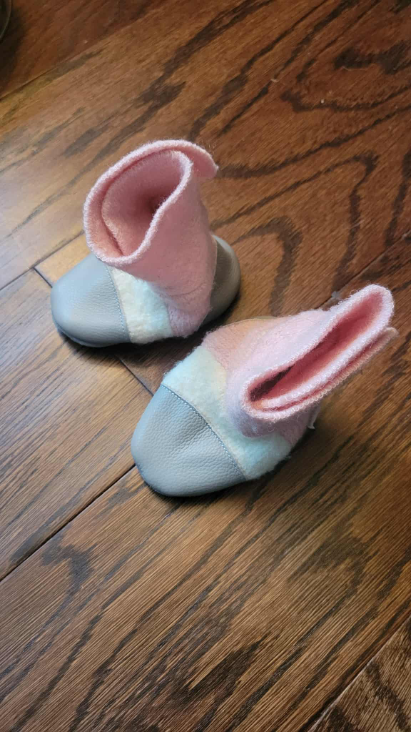 Nooks leather bottom shoes 6-12months size - photo 2