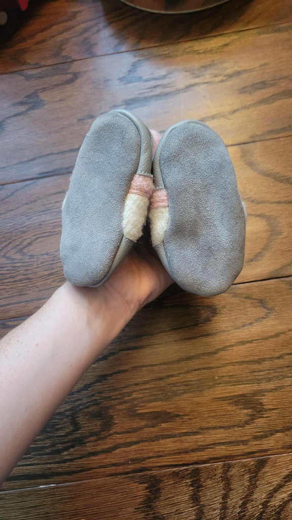 Nooks leather bottom shoes 6-12months size - photo 3