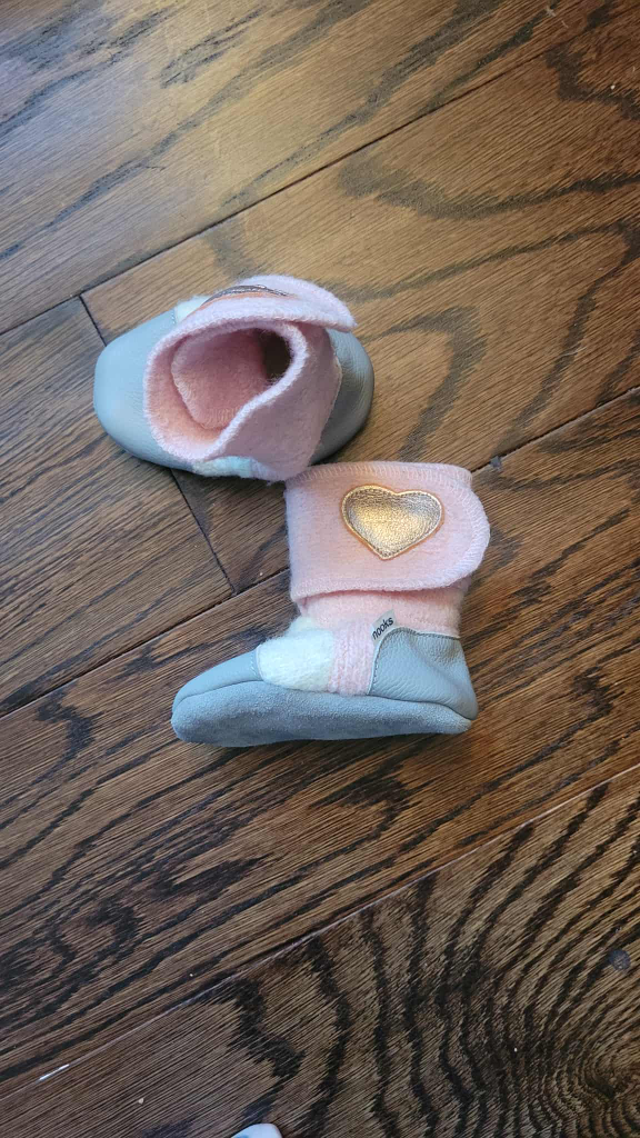 Nooks leather bottom shoes 6-12months size - photo 4