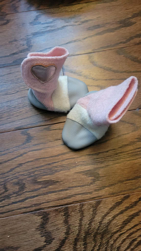 Nooks leather bottom shoes 6-12months size - photo 5