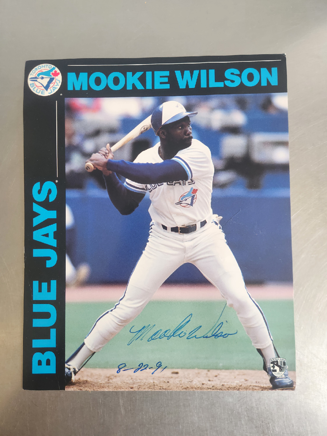 Mookie Wilson Autographed Picture
