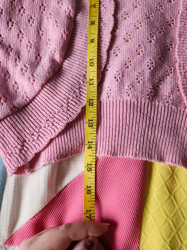 pink knit bolero by Crazy Class image indicator(7)