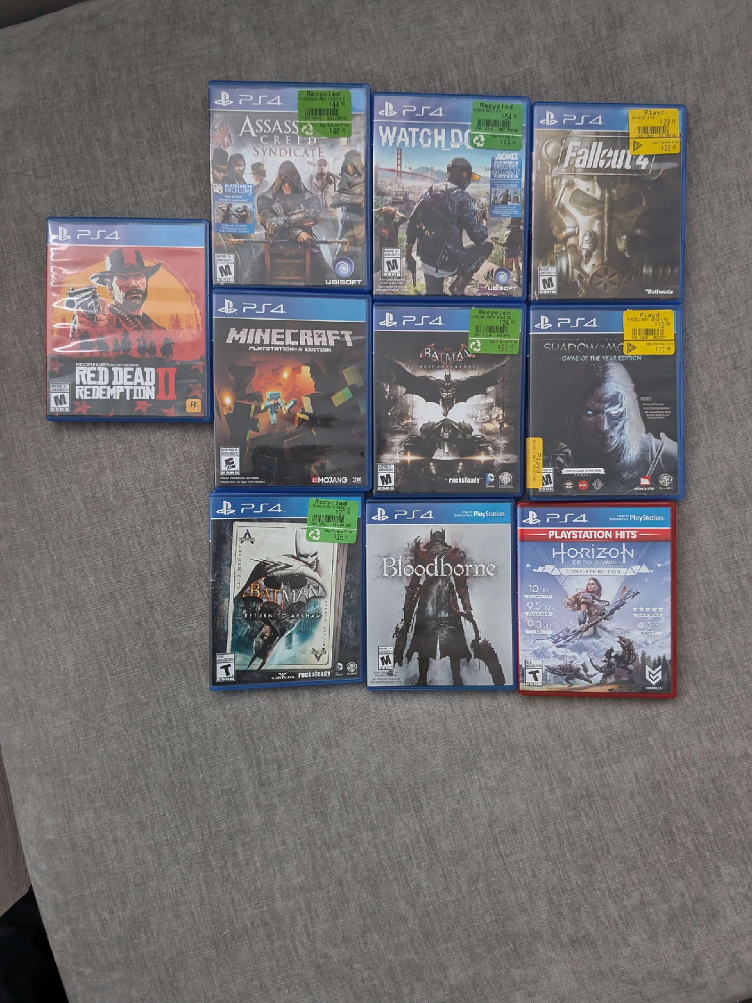 PS4 Games. Each game is $15