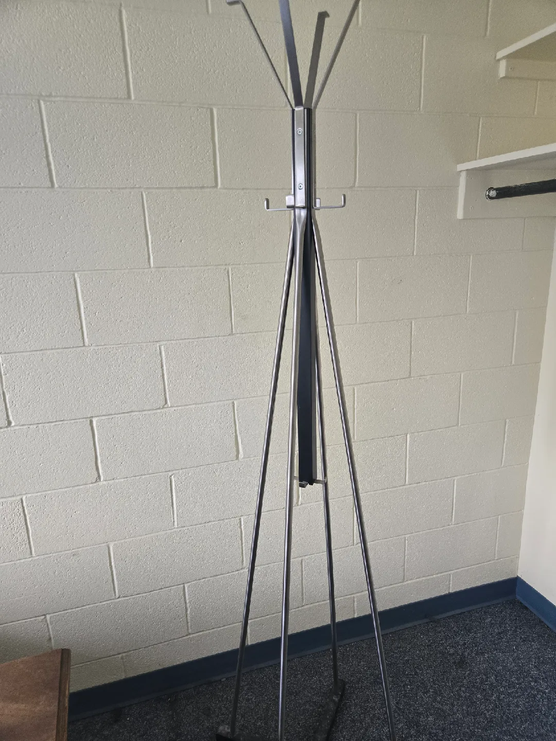 Silver Metal Coat Rack Stand thumbnail