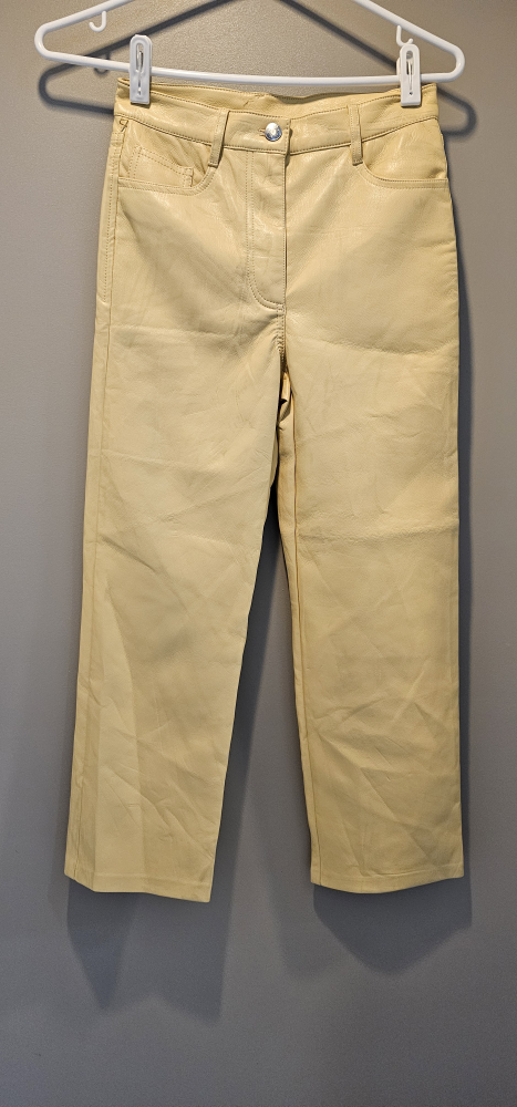 New brand Wilfred Yellow Leather Pants Size 2 - photo 3