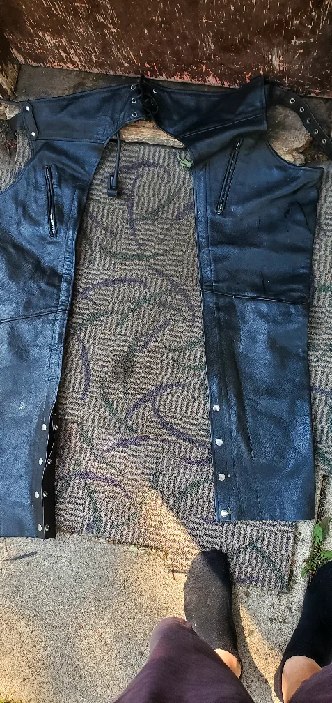 Leather Motorcycle Chaps