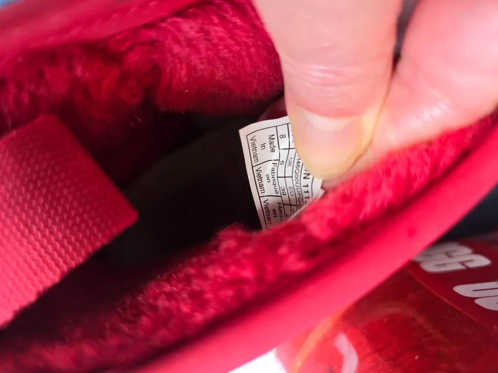 UGG Red Clear Boots, Size 8 new condition worn once image indicator(4)