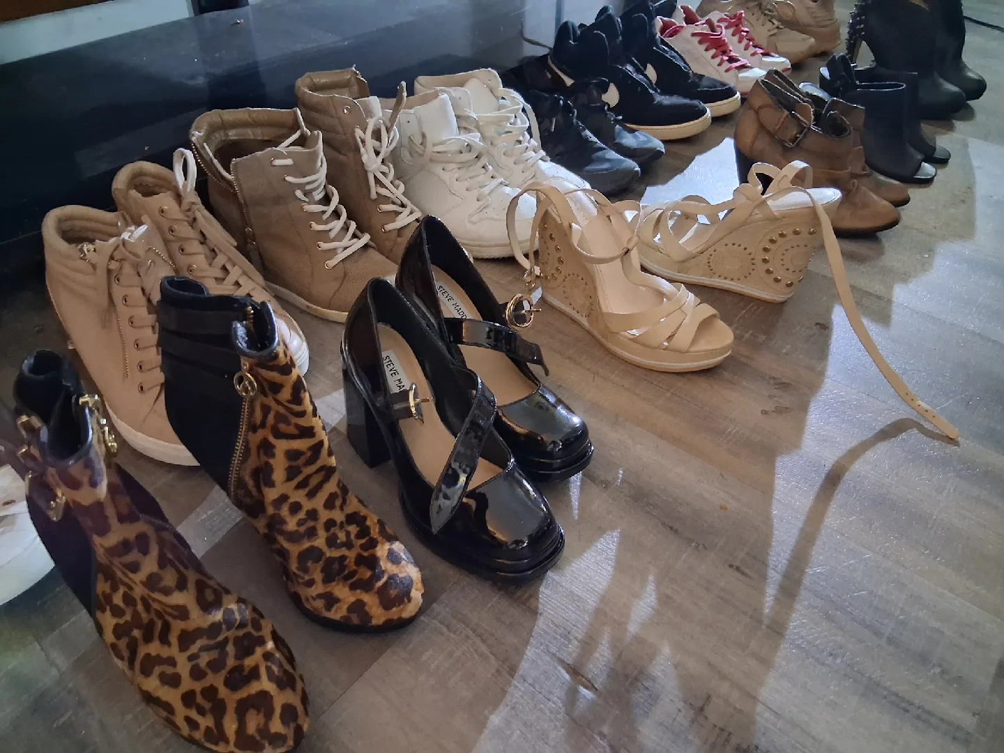 a bunch of shoes Michael Kors Suede Knee High Boots image indicator(2)