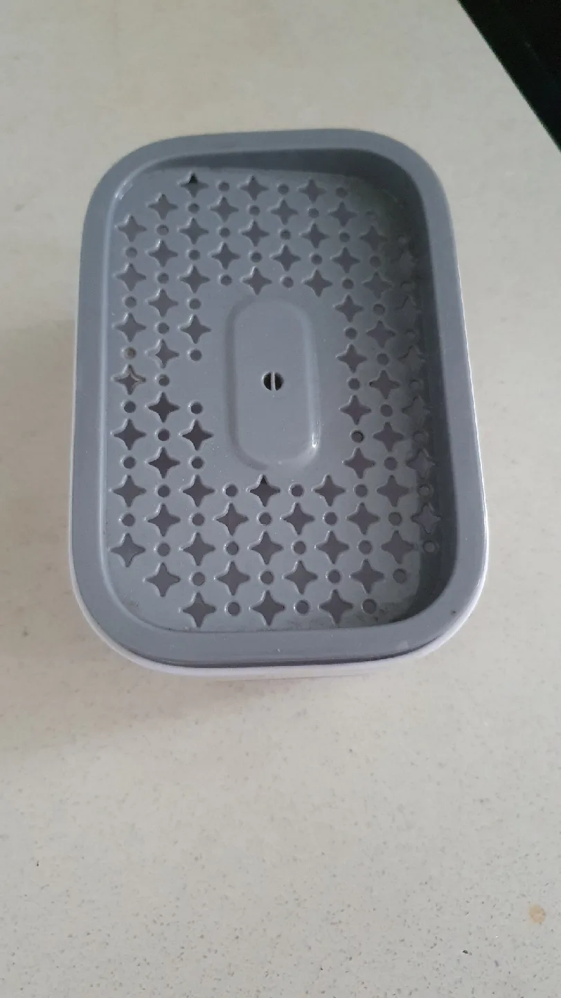 White & Grey Soap Dispensing Sponge Holder image indicator(5)