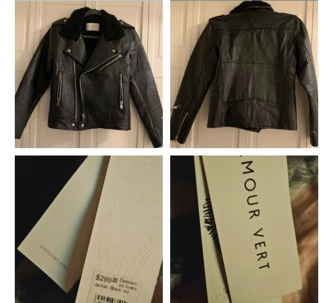 Amour Vert Deadwood OD Avery Jacket Black Size 40 image indicator(3)