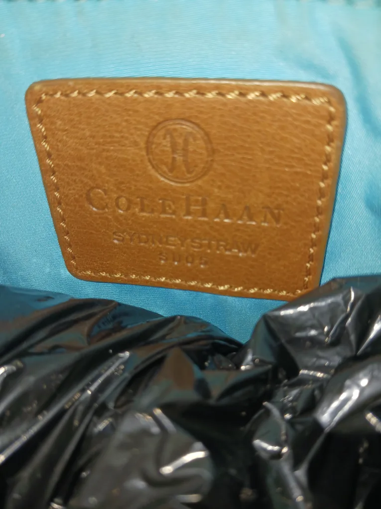 Cole Haan Sydney Straw Beige Tote Bag image indicator(2)