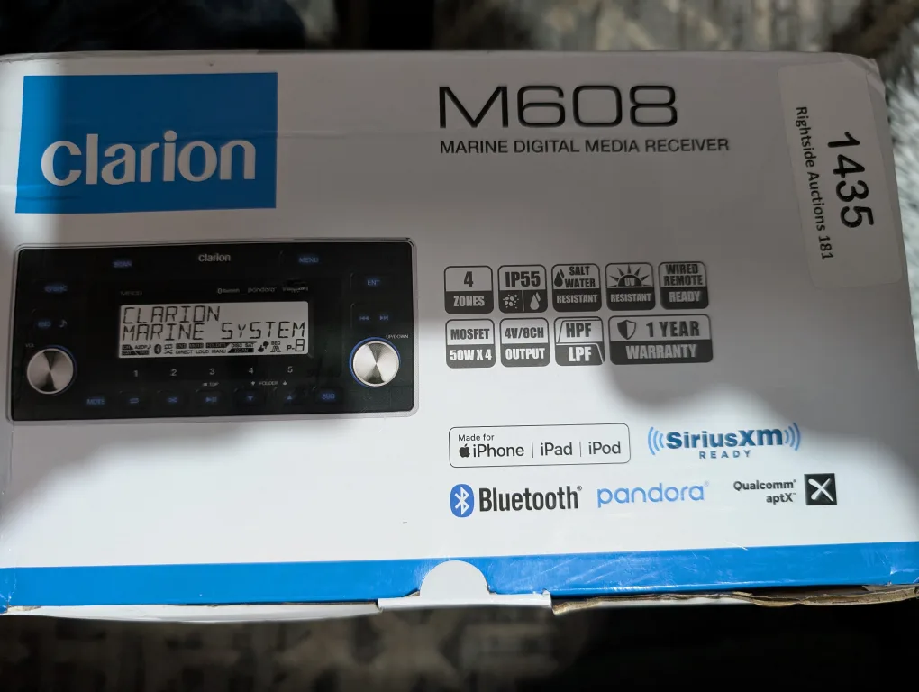 Clarion M608 Marine Digital Media Receiver - New thumbnail
